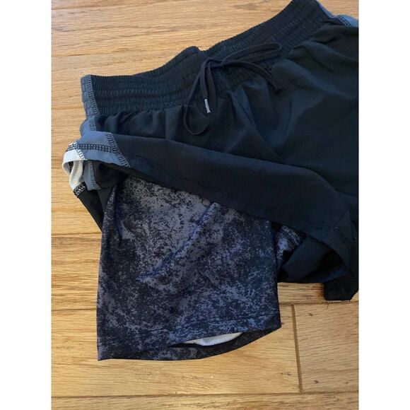 Champion Duo Dry women's carbon black and gray active drawstring waist shorts S - Picture 3 of 9